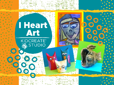 Kidcreate Studio - Oak Park. I Heart Art Weekly Class (4-9 Years)